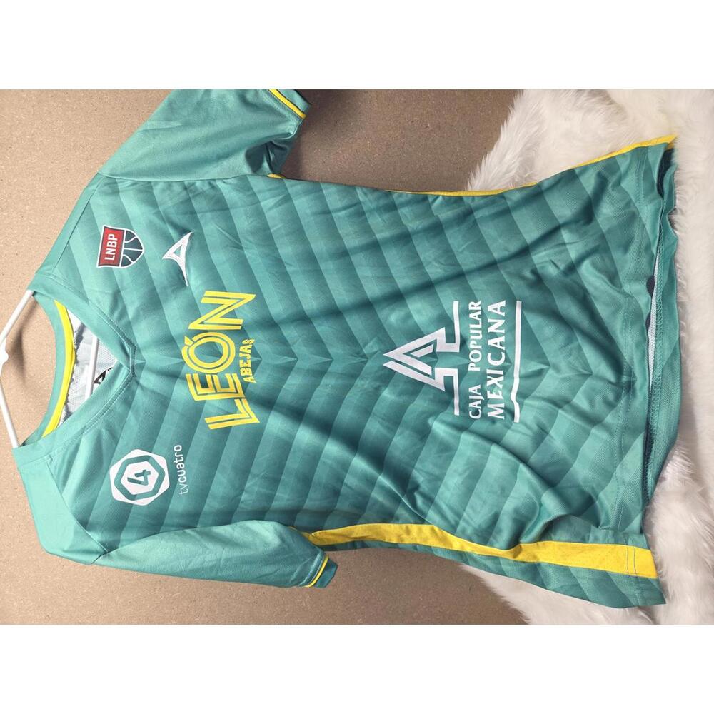 Pirma Leon Abejas Basketball Jersey Green Size M